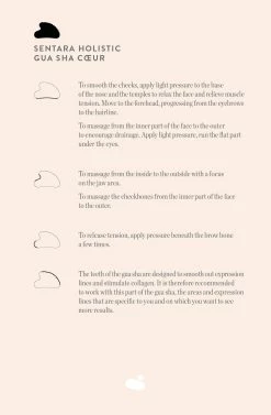 Gua Sha Cœur Quartz Rose à Dents -L:A Bruket Soldes Gua sha coeur EN 1